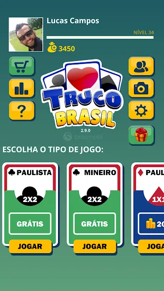 Truco Brasil - Truco online (Труко Бразиль) [МОД: Деньги, Монеты и Меню MOD] Screenshot 2