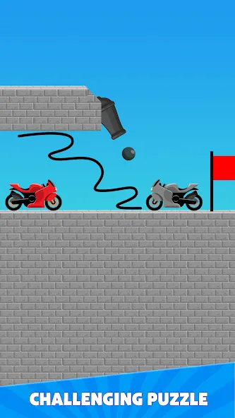 Draw Bridge Puzzle: Brain Game (Драу Бридж Пазл) [МОД: Меню, Бесконечные монеты и Открытые уровни] Screenshot 5