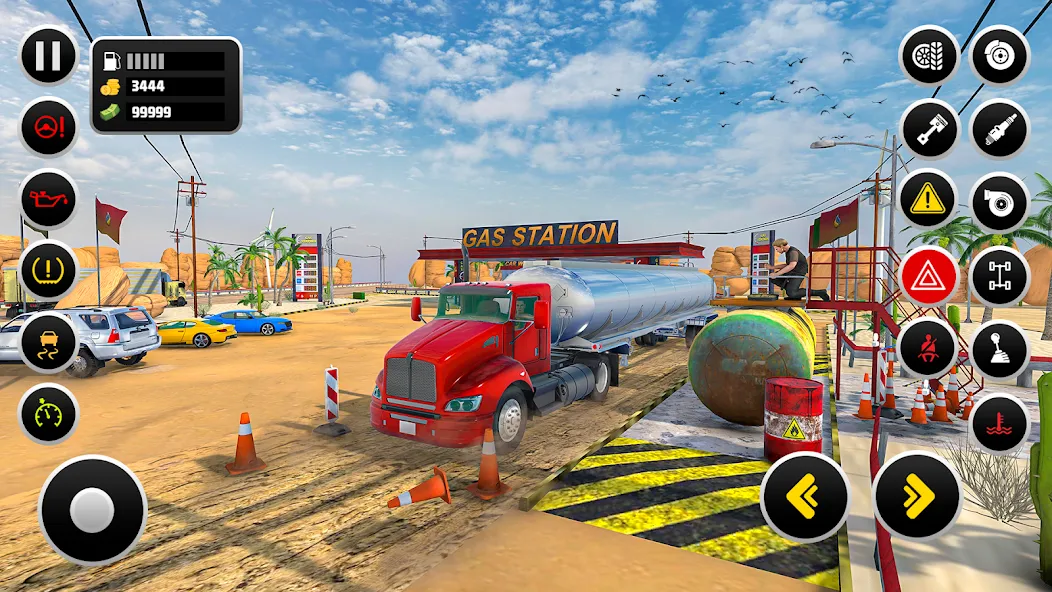 Gas Station Simulator Games [МОД: Меню, Бесконечные монеты и Открытые уровни] Screenshot 1