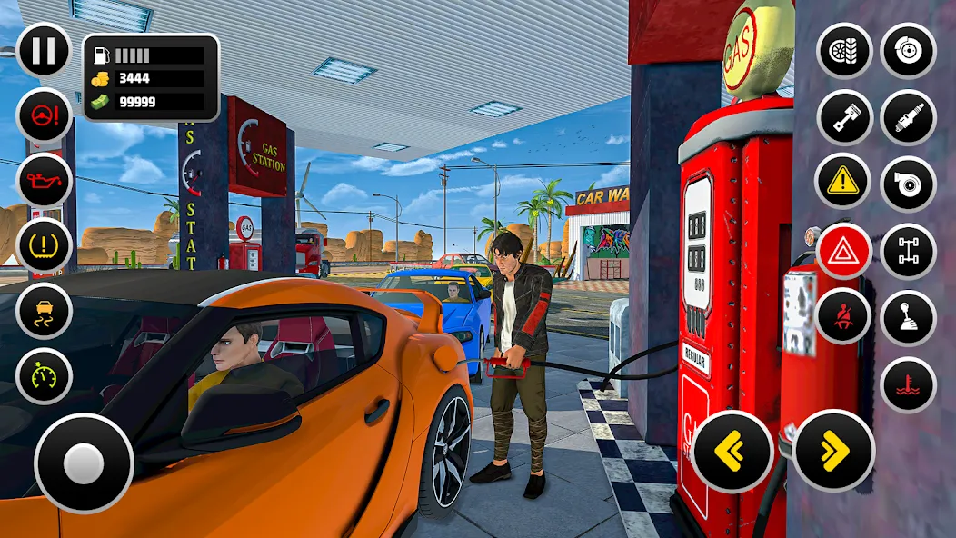 Gas Station Simulator Games [МОД: Меню, Бесконечные монеты и Открытые уровни] Screenshot 2