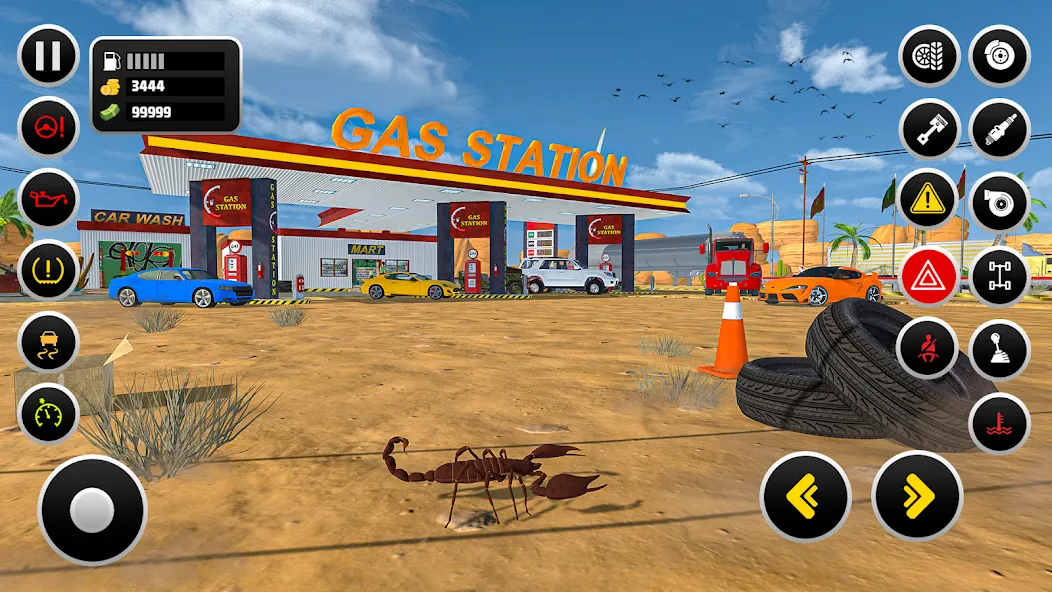 Gas Station Simulator Games [МОД: Меню, Бесконечные монеты и Открытые уровни] Screenshot 3