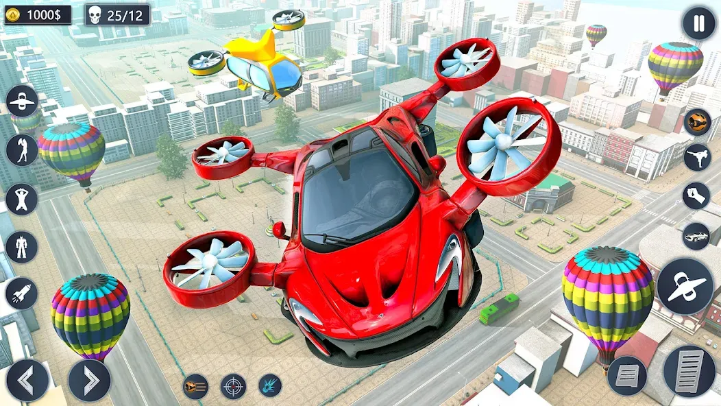 Flying Car Robot Game Car Game [МОД: Все открыто, Дополнительные деньги и Меню MOD] Screenshot 1