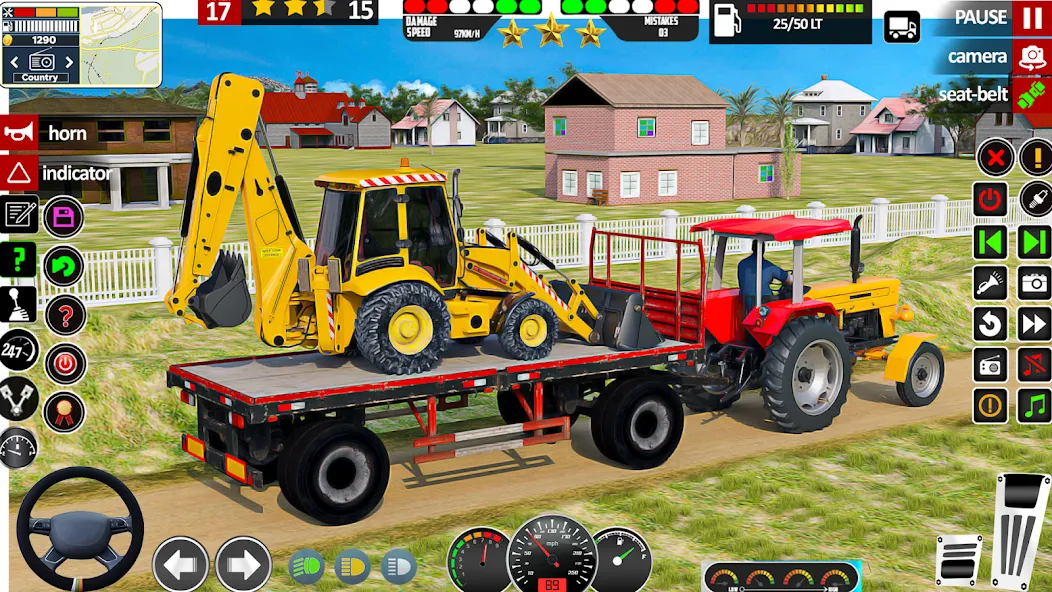 Indian Tractor Game Farming 3D [МОД: Много монет, Открытые уровни и Мега MOD] Screenshot 1