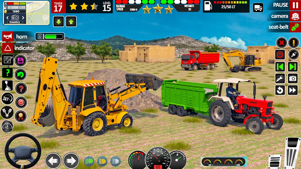Indian Tractor Game Farming 3D [МОД: Много монет, Открытые уровни и Мега MOD] Screenshot 2