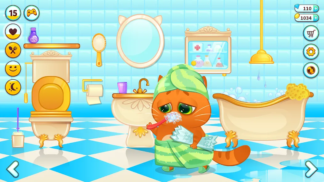 Bubbu – My Virtual Pet Cat [МОД: Меню, Бесконечные монеты и Открытые уровни] Screenshot 1