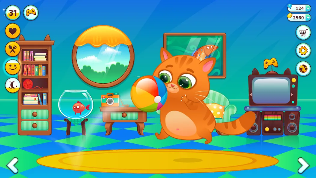 Bubbu – My Virtual Pet Cat [МОД: Меню, Бесконечные монеты и Открытые уровни] Screenshot 4