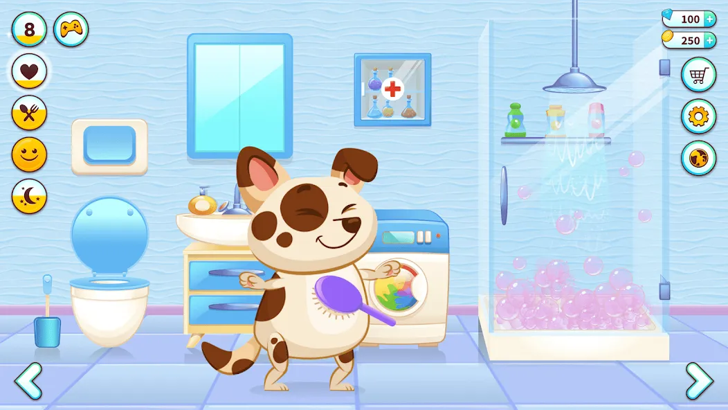 Duddu - My Virtual Pet Dog [МОД: Много монет, Открытые уровни и Мега MOD] Screenshot 1