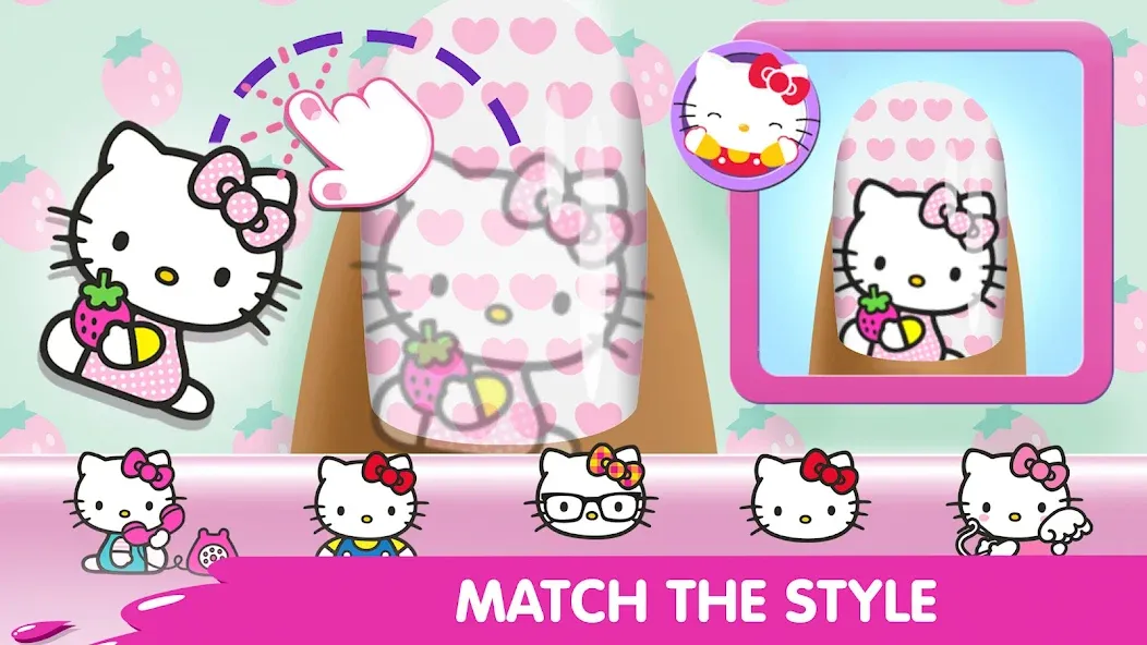 Hello Kitty Nail Salon [МОД: Меню, Бесконечные монеты и Открытые уровни] Screenshot 3