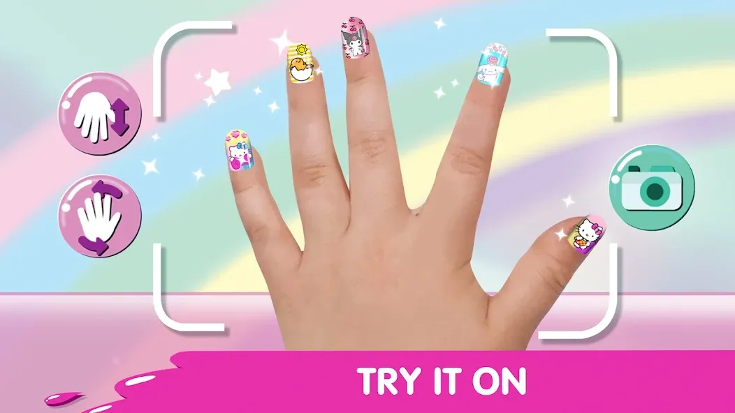 Hello Kitty Nail Salon [МОД: Меню, Бесконечные монеты и Открытые уровни] Screenshot 4