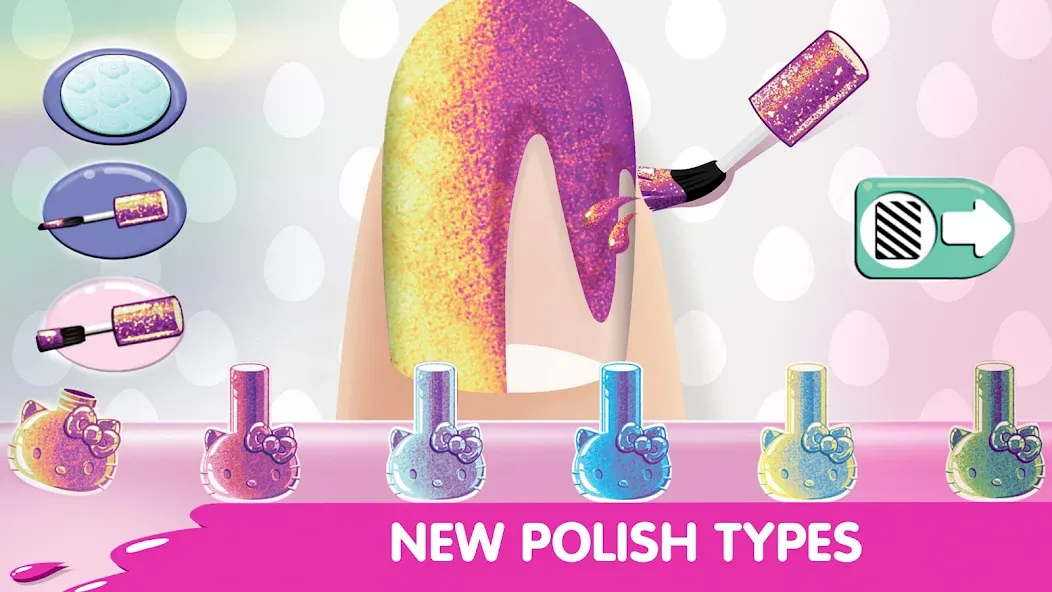 Hello Kitty Nail Salon [МОД: Меню, Бесконечные монеты и Открытые уровни] Screenshot 5