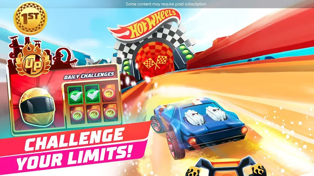 Hot Wheels Unlimited (Хот Вилс Анлимитед) [МОД: Много монет, Открытые уровни и Мега MOD] Screenshot 1