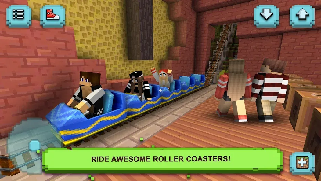 Theme Park Craft: Build & Ride [МОД: Деньги, Монеты и Меню MOD] Screenshot 3