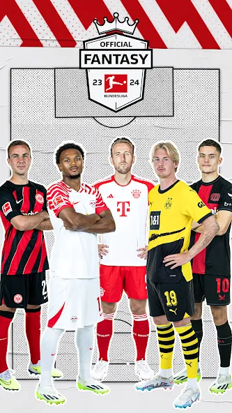 Bundesliga Fantasy Manager (Бундеслига Фэнтези Менеджер) [МОД: Меню, Бесконечные монеты и Открытые уровни] Screenshot 1