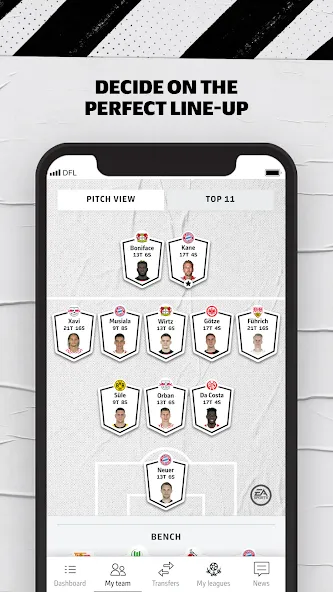 Bundesliga Fantasy Manager (Бундеслига Фэнтези Менеджер) [МОД: Меню, Бесконечные монеты и Открытые уровни] Screenshot 2