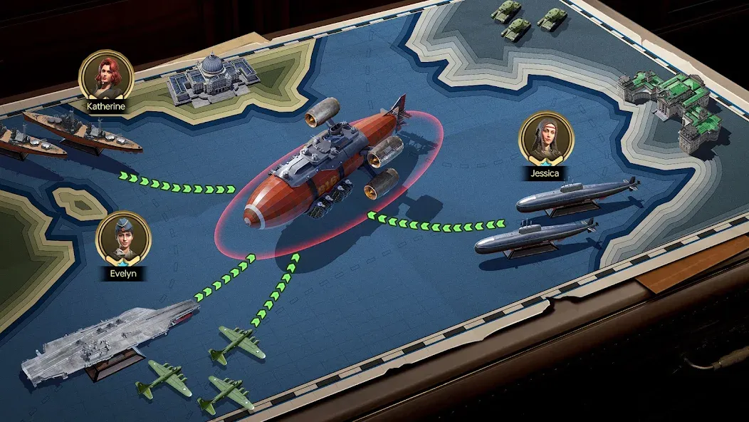 Sea War: Raid (Юбоат) [МОД: Все открыто, Дополнительные деньги и Меню MOD] Screenshot 5