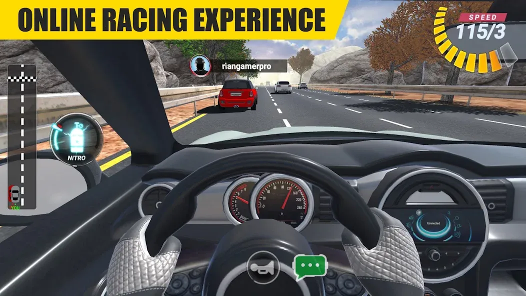Racing Online:Car Driving Game [МОД: Меню, Бесконечные монеты и Открытые уровни] Screenshot 1