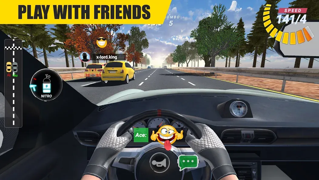 Racing Online:Car Driving Game [МОД: Меню, Бесконечные монеты и Открытые уровни] Screenshot 2
