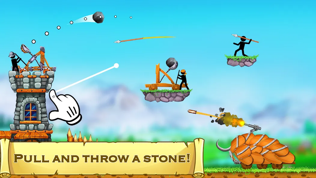 The Catapult 2 : bone masters [МОД: Меню, Бесконечные монеты и Открытые уровни] Screenshot 2