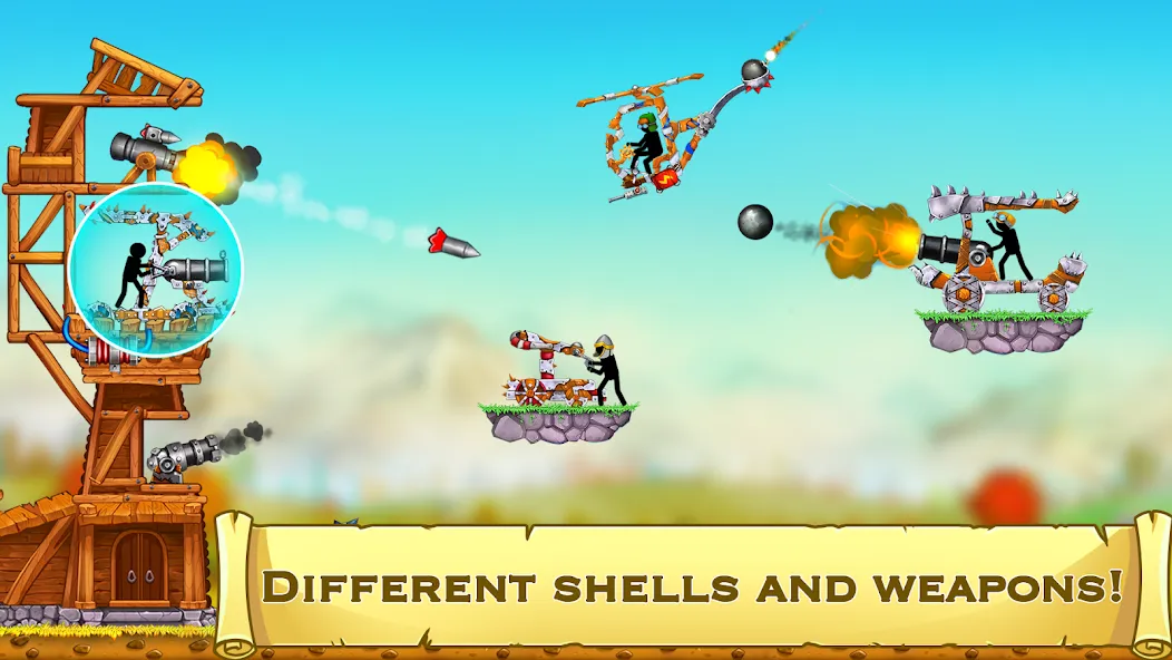 The Catapult 2 : bone masters [МОД: Меню, Бесконечные монеты и Открытые уровни] Screenshot 4