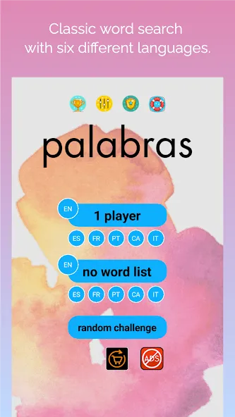 busca palabras: sopa de letras (буска палабрас) [МОД: Бесконечные деньги, Монеты и Мега MOD] Screenshot 1