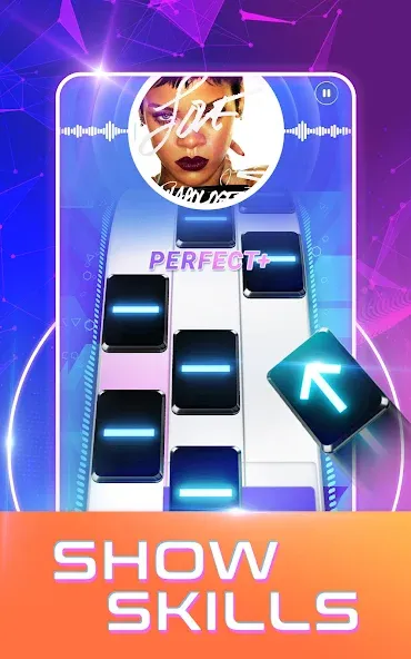Beat Tiles: Music Game (Бит Тайлс) [МОД: Много монет, Открытые уровни и Мега MOD] Screenshot 4