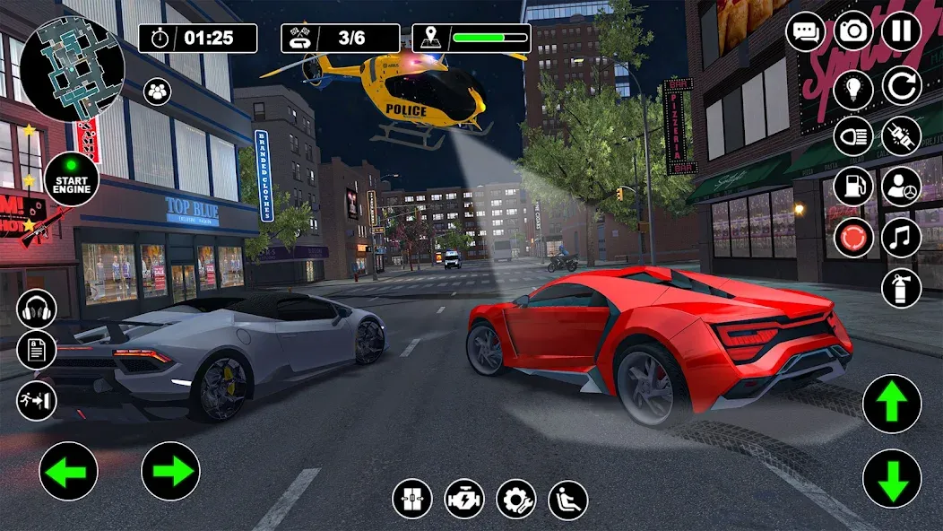 Police Helicopter Chase Game [МОД: Много монет, Открытые уровни и Мега MOD] Screenshot 3