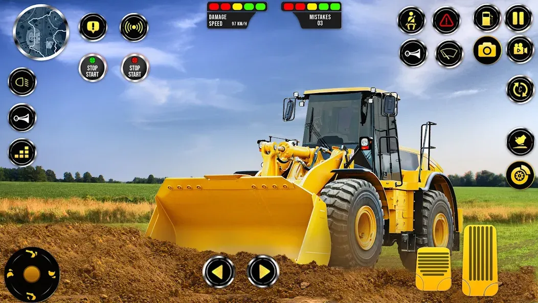 Construction Machine Real JCB [МОД: Все открыто, Дополнительные деньги и Меню MOD] Screenshot 2