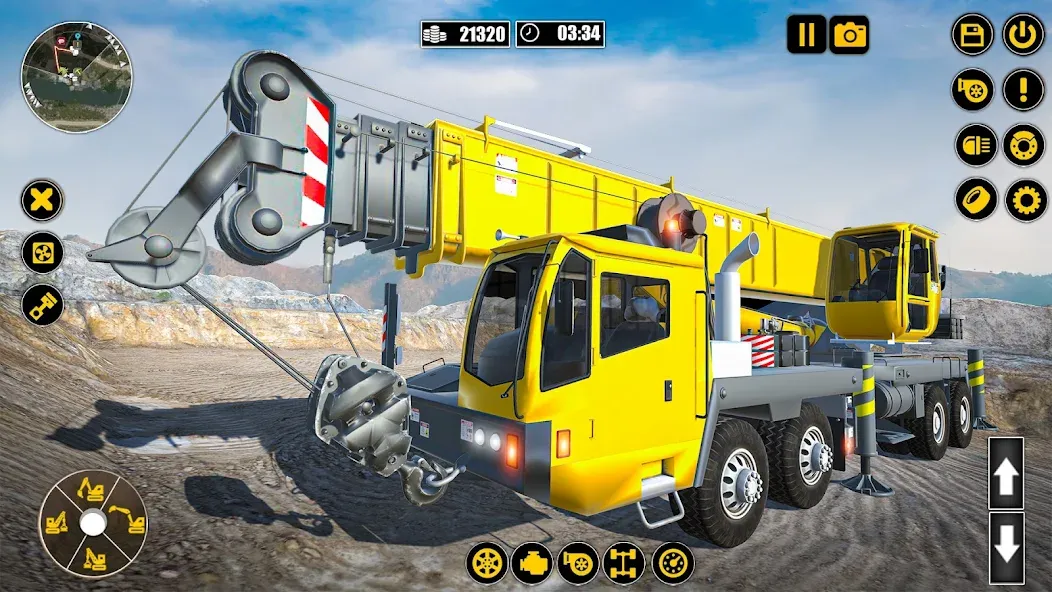 Construction Machine Real JCB [МОД: Все открыто, Дополнительные деньги и Меню MOD] Screenshot 3