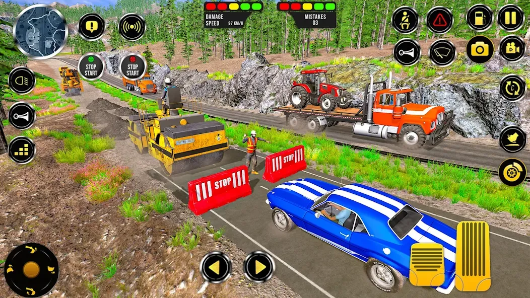 Construction Machine Real JCB [МОД: Все открыто, Дополнительные деньги и Меню MOD] Screenshot 4
