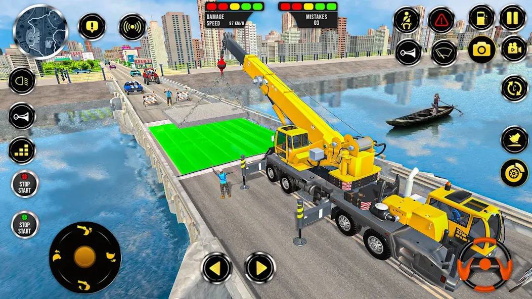 Construction Machine Real JCB [МОД: Все открыто, Дополнительные деньги и Меню MOD] Screenshot 5