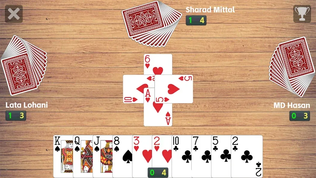 Callbreak League - Card Game (Колбрик Лига) [МОД: Много денег, Монет и Все открыто] Screenshot 1