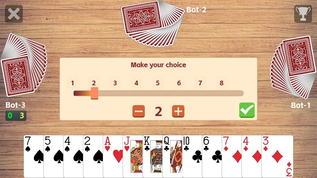 Callbreak League - Card Game (Колбрик Лига) [МОД: Много денег, Монет и Все открыто] Screenshot 4