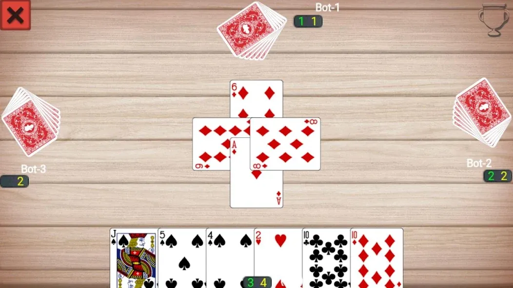 Callbreak Master - Card Game (Коллбрейк Мастер) [МОД: Меню, Бесконечные монеты и Открытые уровни] Screenshot 4
