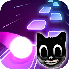 Скачать Cartoon cat - Hop tiles rush (Картун кэт) [МОД: Все открыто, Дополнительные деньги и Меню MOD] | Взлом Cartoon cat - Hop tiles rush на Андроид