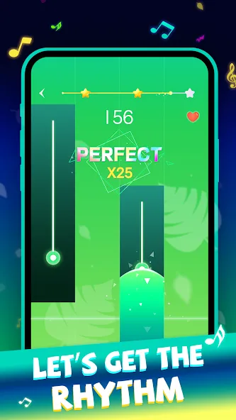 Beat Piano Dance:music game (Маджик Пиано Тайлз) [МОД: Много денег, Монет и Все открыто] Screenshot 3