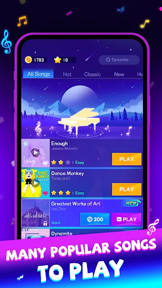 Beat Piano Dance:music game (Маджик Пиано Тайлз) [МОД: Много денег, Монет и Все открыто] Screenshot 5