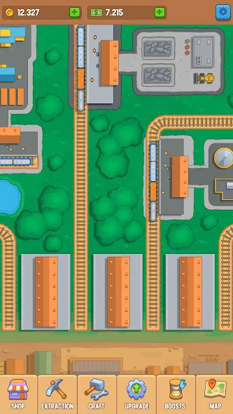 Train. Station. Railroad. (Трейн Кликер) [МОД: Много монет, Открытые уровни и Мега MOD] Screenshot 2