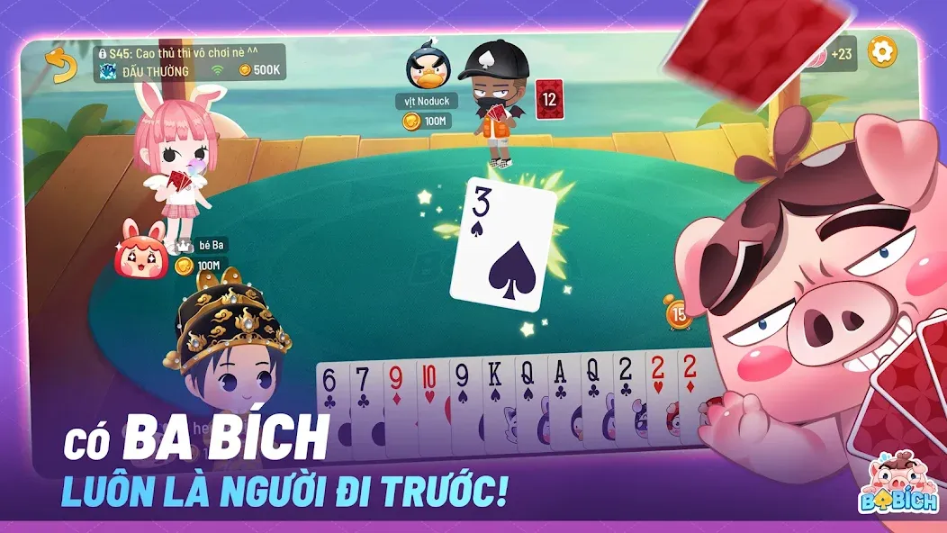 Ba Bich - Tien Len Mien Nam [МОД: Много монет, Открытые уровни и Мега MOD] Screenshot 2