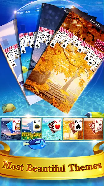 Spider Solitaire [МОД: Бесконечные деньги, Монеты и Мега MOD] Screenshot 4