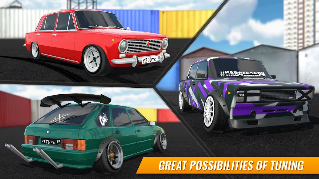 Russian Car Drift (Ар Си Ди в случае сокращения) [МОД: Бесконечные деньги, Монеты и Мега MOD] Screenshot 2