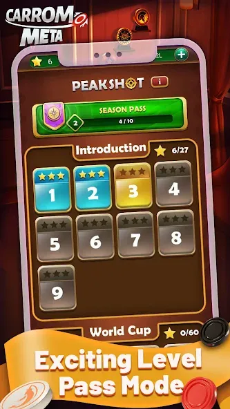 Carrom Meta-Board Disc Game (Карром Мета) [МОД: Деньги, Монеты и Меню MOD] Screenshot 5