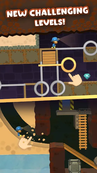 Mine Rescue: Gold Mining Games (Майн Рескью) [МОД: Все открыто, Дополнительные деньги и Меню MOD] Screenshot 1