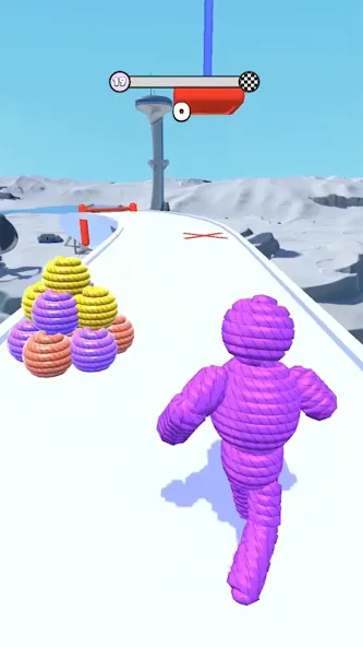 Rope-Man Run (Трос) [МОД: Деньги, Монеты и Меню MOD] Screenshot 1