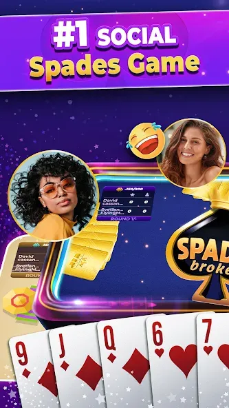 VIP Spades - Online Card Game (ВИП Спейдс) [МОД: Много денег, Монет и Все открыто] Screenshot 2
