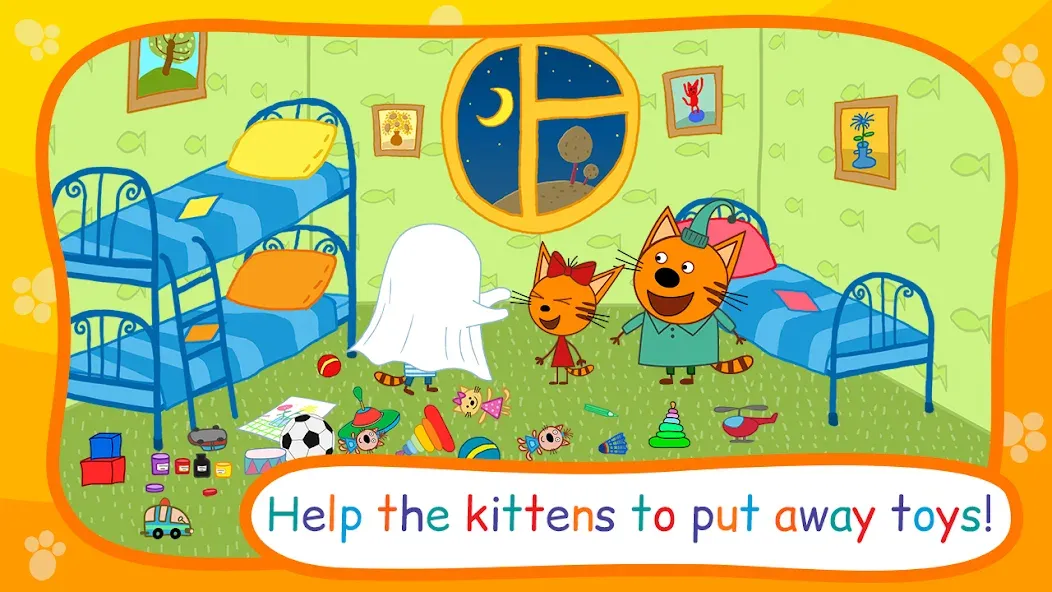 Kid-E-Cats: Bedtime Stories [МОД: Много монет, Открытые уровни и Мега MOD] Screenshot 1