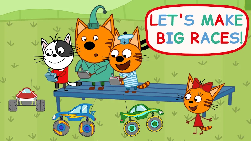 Kid-E-Cats: Kids Monster Truck [МОД: Много монет, Открытые уровни и Мега MOD] Screenshot 1