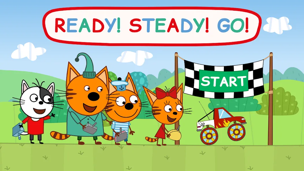 Kid-E-Cats: Kids Monster Truck [МОД: Много монет, Открытые уровни и Мега MOD] Screenshot 2