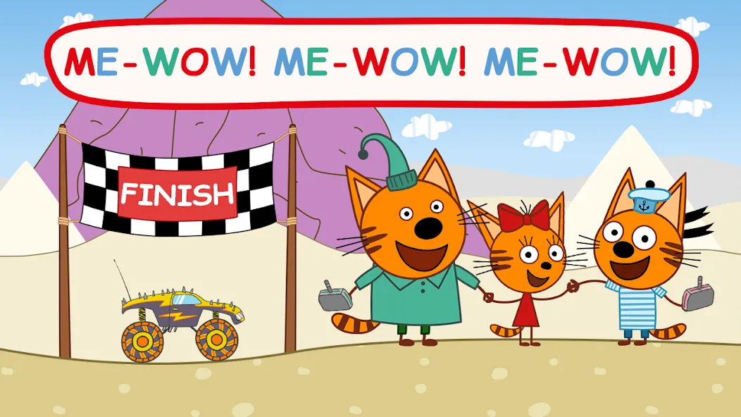 Kid-E-Cats: Kids Monster Truck [МОД: Много монет, Открытые уровни и Мега MOD] Screenshot 4
