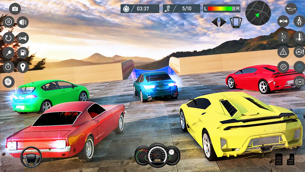 Water Slide Car Race games (Ватер Слайд Кар Рейс игры) [МОД: Меню, Бесконечные монеты и Открытые уровни] Screenshot 3