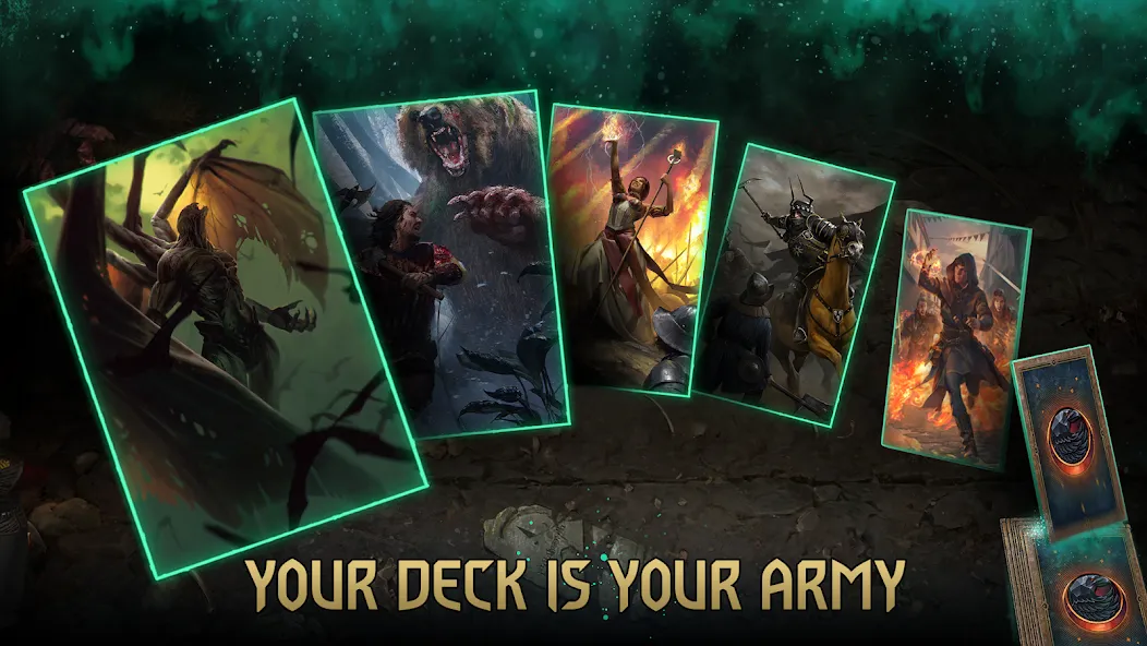 GWENT: The Witcher Card Game [МОД: Меню, Бесконечные монеты и Открытые уровни] Screenshot 1